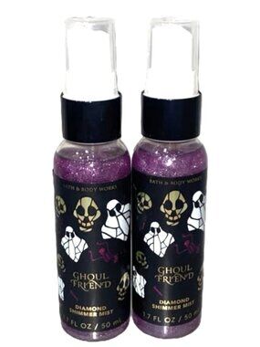 GHOUL FRIEND Bath & Body Works Diamond Shimmer Mist 1.7 each Travel Size x 2